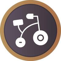 bicicletta giocattolo creativo icona design vettore