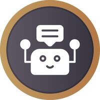 chatbot creativo icona design vettore