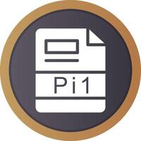 pi1 creativo icona design vettore