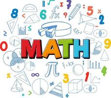 icona del carattere matematico con formula vettore