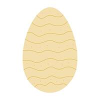 uovo illustrazione. semplice vettore Pasqua uovo. uno uovo.