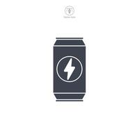 energia bevanda può icona simbolo vettore illustrazione isolato su bianca sfondo