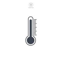 termometro icona simbolo vettore illustrazione isolato su bianca sfondo