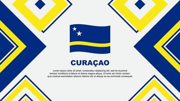 Curacao bandiera astratto sfondo design modello. Curacao indipendenza giorno bandiera sfondo vettore illustrazione. Curacao indipendenza giorno