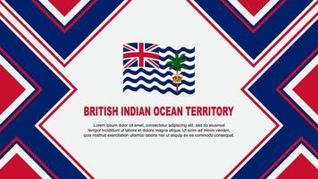 Britannico indiano oceano territorio bandiera astratto sfondo design modello. indipendenza giorno bandiera sfondo vettore illustrazione. vettore