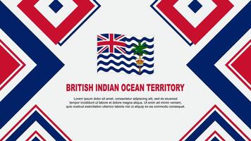 Britannico indiano oceano territorio bandiera astratto sfondo design modello. indipendenza giorno bandiera sfondo vettore illustrazione. indipendenza giorno