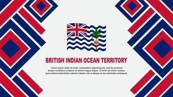 Britannico indiano oceano territorio bandiera astratto sfondo design modello. indipendenza giorno bandiera sfondo vettore illustrazione