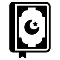 Corano icona Ramadan, per infografica, ragnatela, app, eccetera vettore