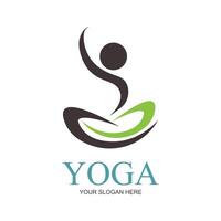 illustrazione vettore grafico di yoga logo e simbolo Perfetto per negozio Marche, terme, fitness, Salute, eccetera