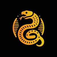 pendenza serpente logo design per vettore illustrazione.