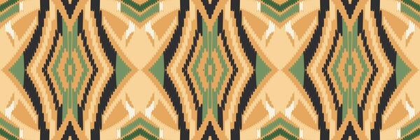 ikat disegno geometrico astratto ricamo etnico. Tappeto In Tessuto Azteco Mandala Ornamento Chevron Decorazione Tessile Carta Da Parati. tribale boho nativo etnico turchia tradizionale vettore sfondo