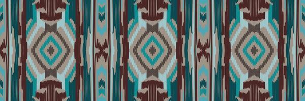 ikat disegno geometrico astratto ricamo etnico. Tappeto In Tessuto Azteco Mandala Ornamento Chevron Decorazione Tessile Carta Da Parati. tribale boho nativo etnico turchia tradizionale vettore sfondo