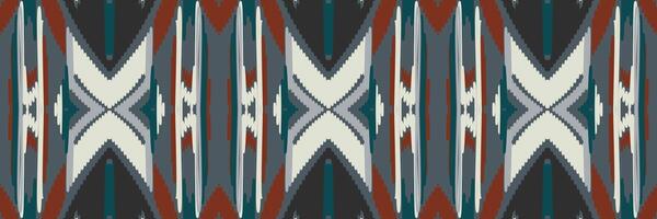 ikat disegno geometrico astratto ricamo etnico. Tappeto In Tessuto Azteco Mandala Ornamento Chevron Decorazione Tessile Carta Da Parati. tribale boho nativo etnico turchia tradizionale vettore sfondo