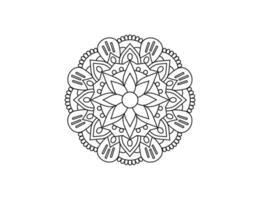 mandala. decorativo elemento, fiore, ornamento. vettore illustrazione.