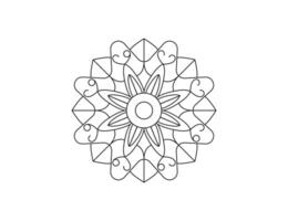 mandala. decorativo elemento, fiore, ornamento. vettore illustrazione.