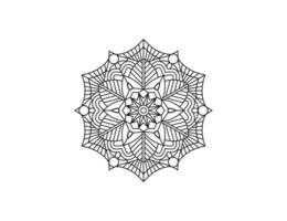 mandala. decorativo elemento, fiore, ornamento. vettore illustrazione.