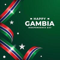 Gambia indipendenza giorno design illustrazione collezione vettore