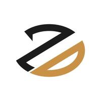 creativo astratto lettera zd logo design. connesso lettera dz logo design. vettore