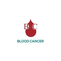 cancro vettore icona design modello. sangue cancro logo design.