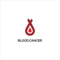 cancro vettore icona design modello. sangue cancro logo design.