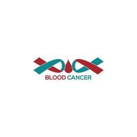 cancro vettore icona design modello. sangue cancro logo design.