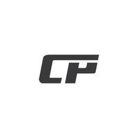 lettera cp logo icona design modello elementi vettore