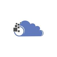 modello di progettazione del logo cloud vettore