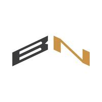 iniziale bn lettera logo vettore modello design. creativo astratto lettera nb logo design. connesso lettera nb logo design.