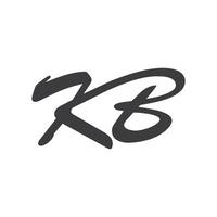 iniziale lettera bk logo o kb logo vettore design modello