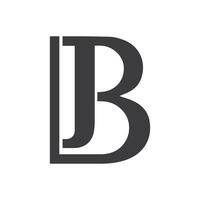 iniziale lettera bj logo o jb logo vettore design modello