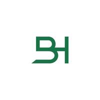 iniziale lettera bh logo o hb logo vettore design modelli