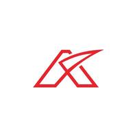 iniziale lettera ak logo o ka logo vettore design modello