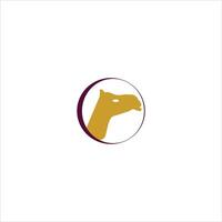 animale cammello logo design modello vettore