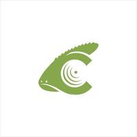 geco lucertola logo vettore design modello