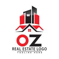 oz vero tenuta logo rosso colore design Casa logo azione vettore. vettore