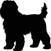 nero russo terrier nero silhouette vettore