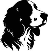 gallese springer spaniel silhouette ritratto vettore