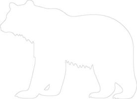 orso schema silhouette vettore