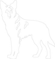 beauceron schema silhouette vettore