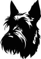 Scozzese terrier silhouette ritratto vettore