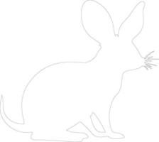 bilby schema silhouette vettore