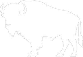 bufalo schema silhouette vettore