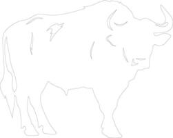 capebuffalo schema silhouette vettore