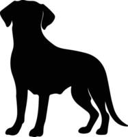 labrador cane da riporto silhouette ritratto vettore