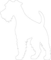 gallese terrier schema silhouette vettore