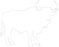 capebuffalo schema silhouette vettore