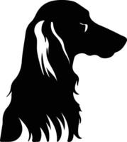 saluki silhouette ritratto vettore