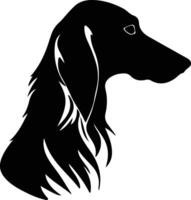 saluki silhouette ritratto vettore