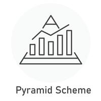 piramide schema vettore illustrazione icona design