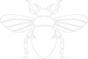 cicala schema silhouette vettore
